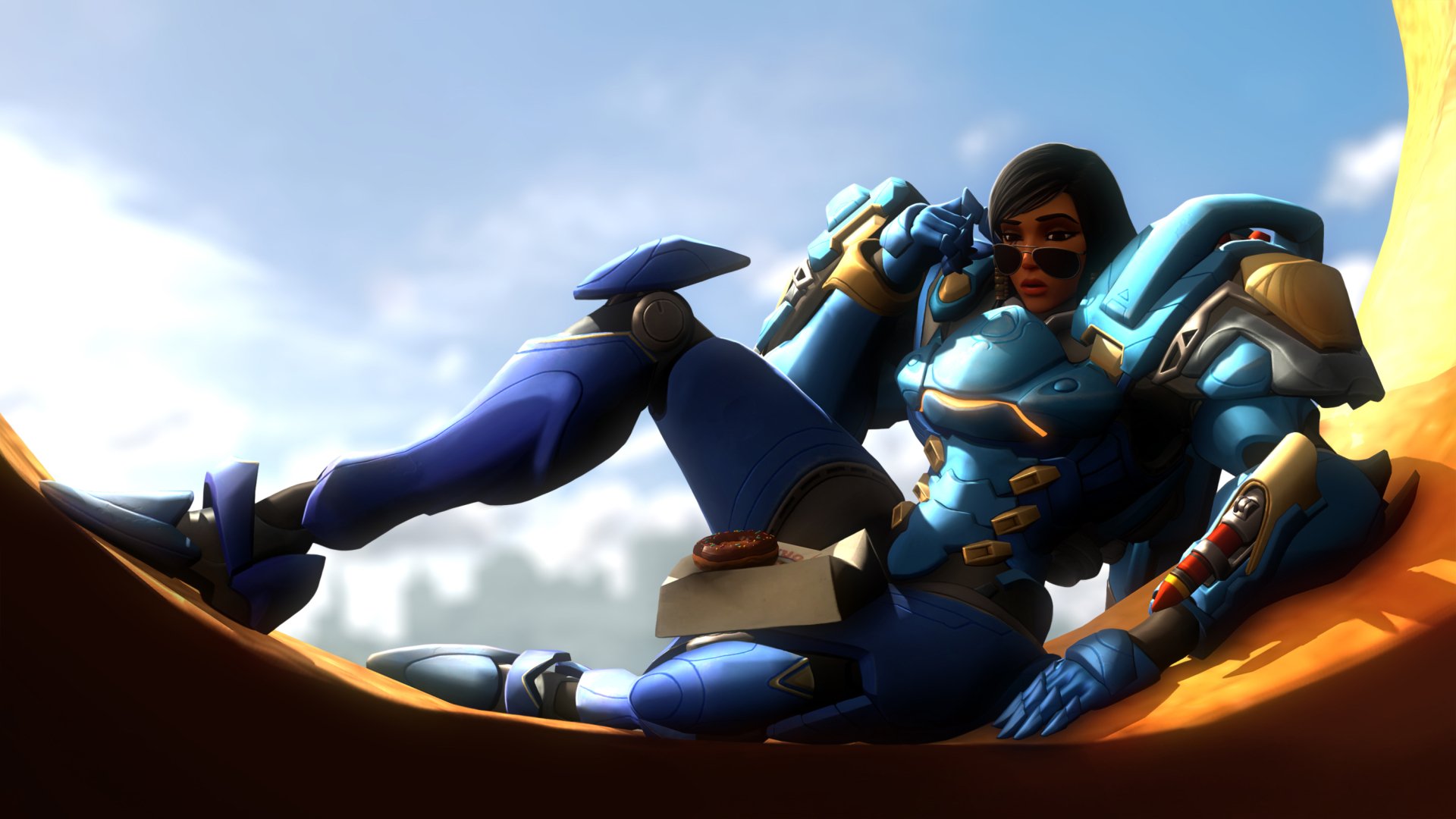 Download Pharah (Overwatch) Video Game Overwatch HD Wallpaper by Ariel Flores
