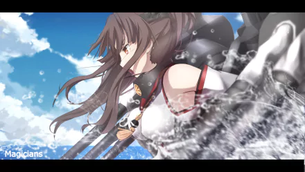 Yamato (Kancolle) Anime Kantai Collection HD Desktop Wallpaper | Background Image