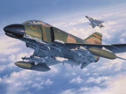 warplane aircraft jet fighter military McDonnell Douglas F-4 Phantom II HD Desktop Wallpaper | Background Image