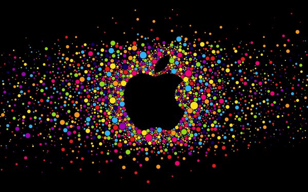 Technology Apple Apple Inc. Colors Colorful Dots Logo HD Wallpaper | Background Image