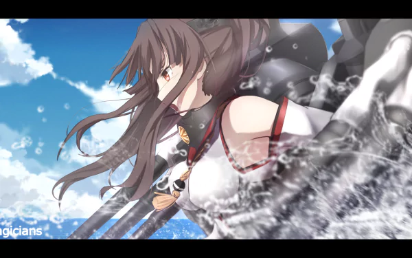 Yamato (Kancolle) Anime Kantai Collection HD Desktop Wallpaper | Background Image