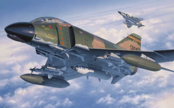 warplane aircraft jet fighter military McDonnell Douglas F-4 Phantom II HD Desktop Wallpaper | Background Image