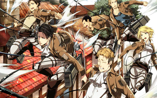 Levi Ackerman Petra Ral Gunther Schultz Erd Gin Auruo Bossard Anime Attack on Titan HD Desktop Wallpaper | Background Image