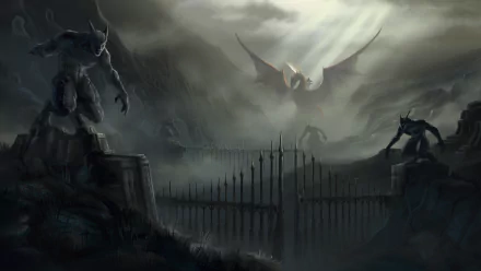 dragon fantasy video game Fallen Enchantress HD Desktop Wallpaper | Background Image