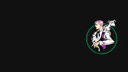 HD PC desktop wallpaper featuring Jonathan Joestar and Danny from the anime Jojo's Bizarre Adventure against a black background.