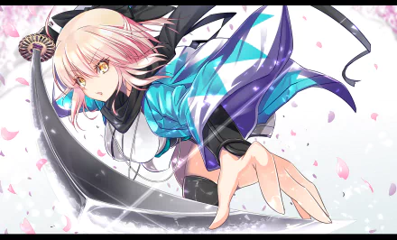 Sakura Saber Anime Fate/KOHA-ACE HD Desktop Wallpaper | Background Image