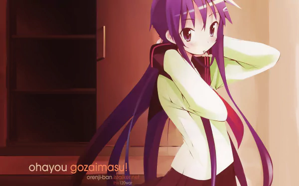 Anime Hanbun no Tsuki ga Noboru Sora HD Desktop Wallpaper | Background Image