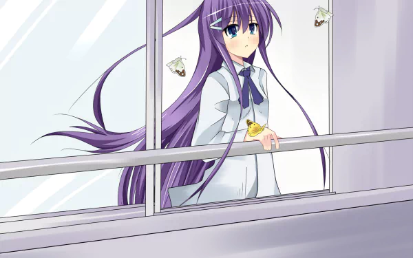 Anime Hanbun no Tsuki ga Noboru Sora HD Desktop Wallpaper | Background Image