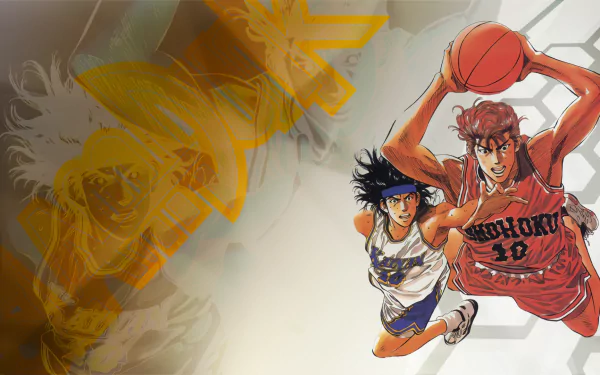 Nobunaga Kiyota Hanamichi Sakuragi Anime Slam Dunk HD Desktop Wallpaper | Background Image