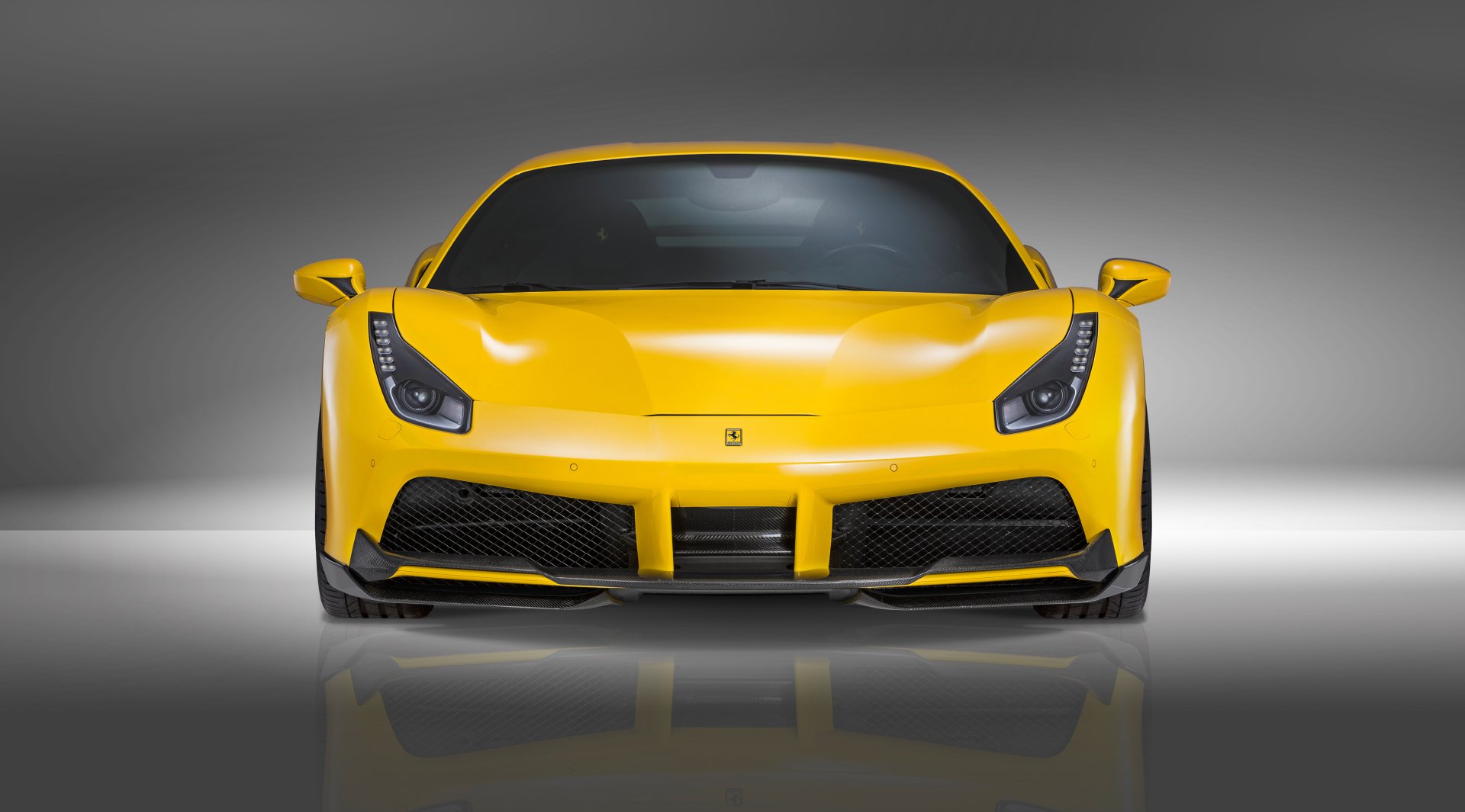 Download Supercar Yellow Car Car Ferrari Novitec Rosso Ferrari 488 GTB Vehicle Ferrari 488 4k Ultra HD Wallpaper