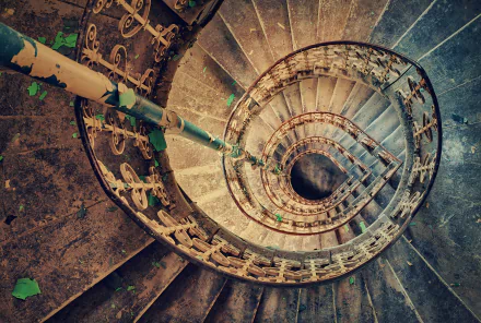 spiral staircase man made stairs HD Desktop Wallpaper | Background Image