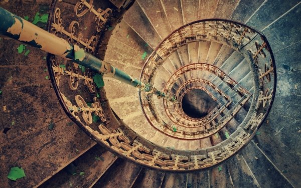 Man Made Stairs Spiral Staircase HD Wallpaper | Background Image