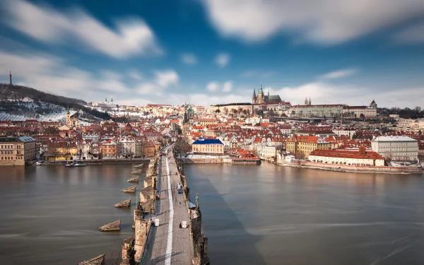 city bridge Charles Bridge cityscape river Czech Republic man made Prague HD Desktop Wallpaper | Background Image