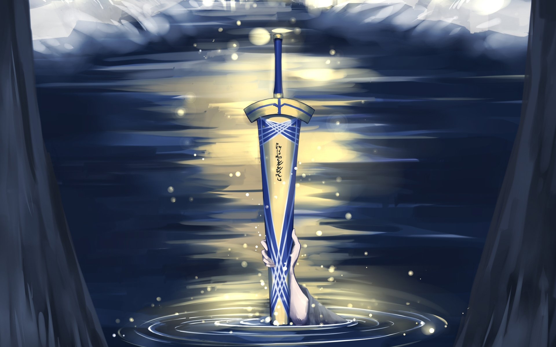 Excalibur s Radiance HD Fate Stay Night Anime Sword Wallpaper 