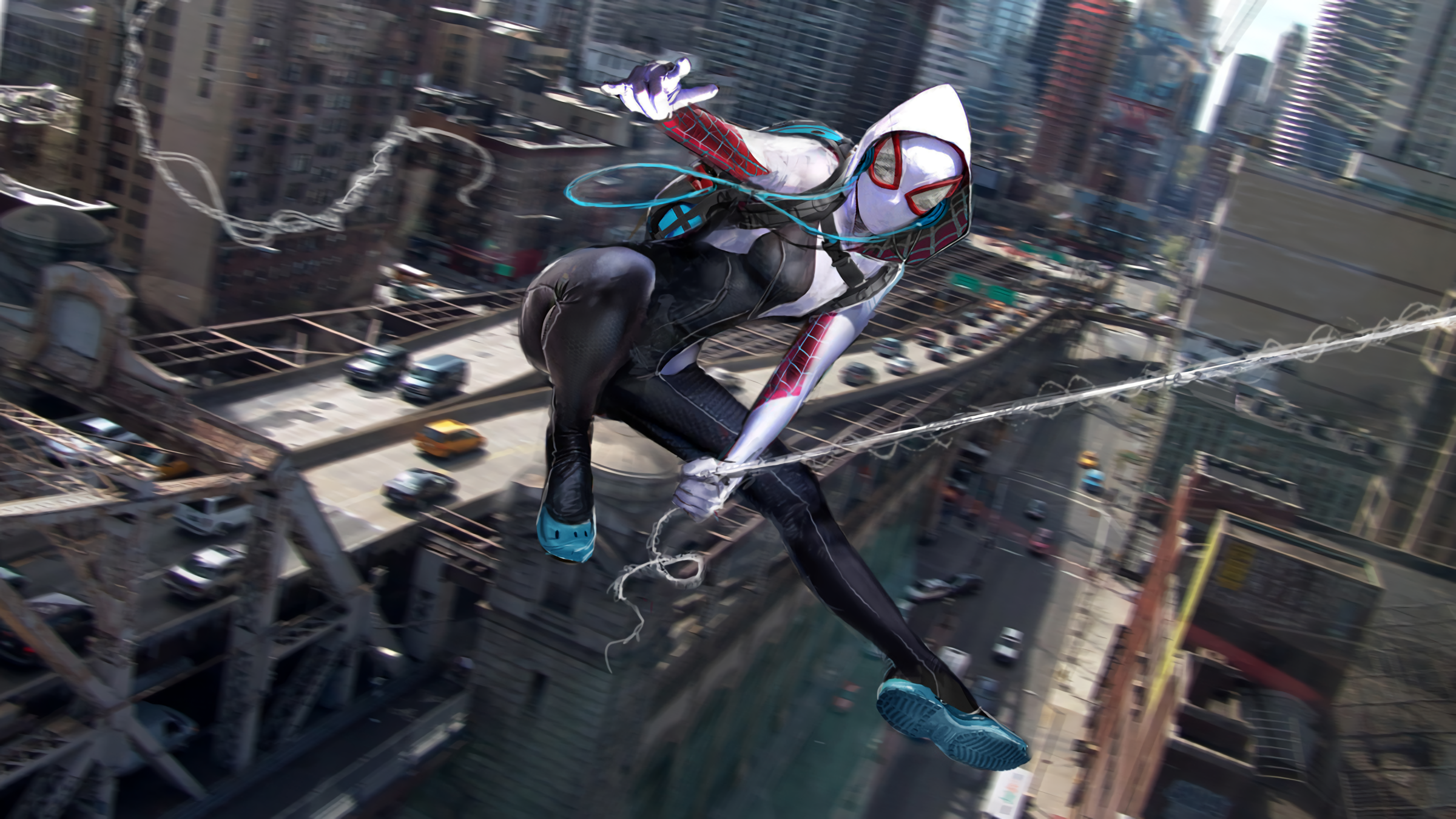 Wallpaper beautiful spidergwen selfie shot desktop wallpaper hd image  picture background 5273a8  wallpapersmug