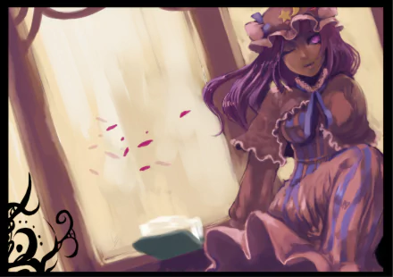 Patchouli Knowledge Anime Touhou HD Desktop Wallpaper | Background Image