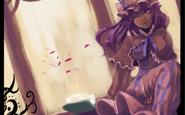 Patchouli Knowledge Anime Touhou HD Desktop Wallpaper | Background Image