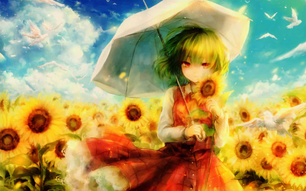 Yuuka Kazami Anime Touhou HD Desktop Wallpaper | Background Image