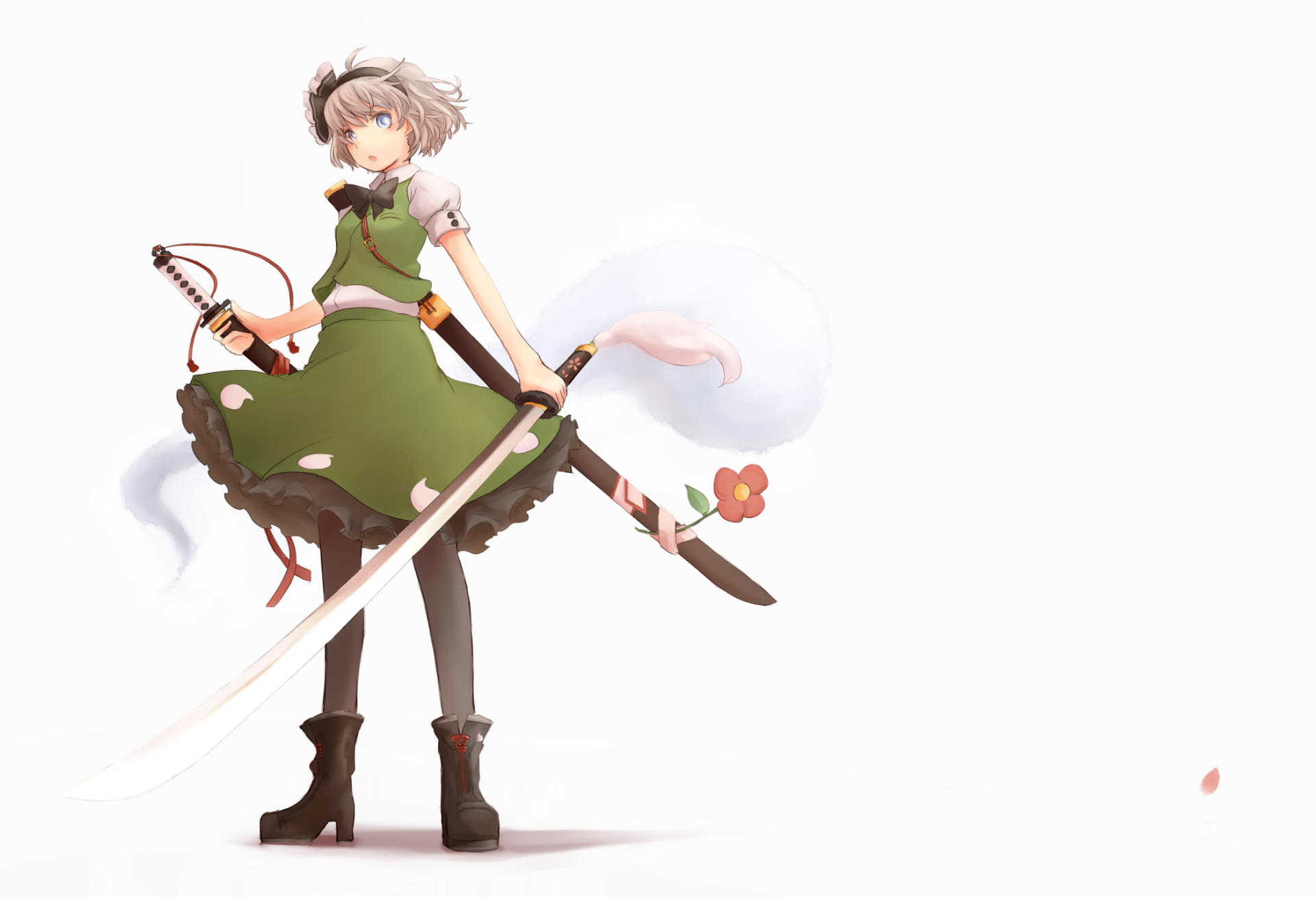 Download Myon (Touhou) Youmu Konpaku Anime Touhou HD Wallpaper