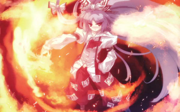 Fujiwara no Mokou Anime Touhou HD Desktop Wallpaper | Background Image