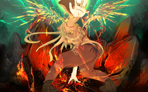 Fujiwara no Mokou Anime Touhou HD Desktop Wallpaper | Background Image