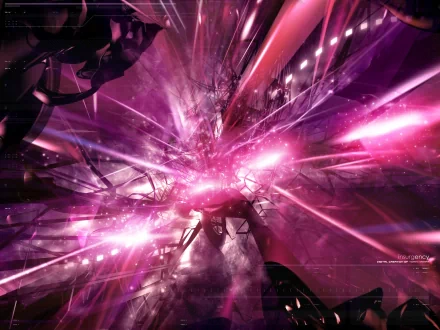 A vibrant abstract image featuring dynamic purple hues and radiant light bursts, designed as an HD desktop wallpaper and background.