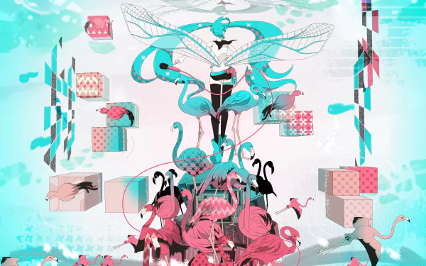 Hatsune Miku Anime Vocaloid HD Desktop Wallpaper | Background Image