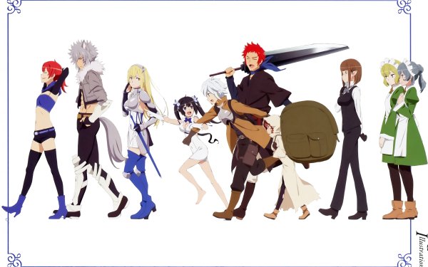 Anime Is It Wrong to Try to Pick Up Girls in a Dungeon? DanMachi HD Wallpaper | Background Image