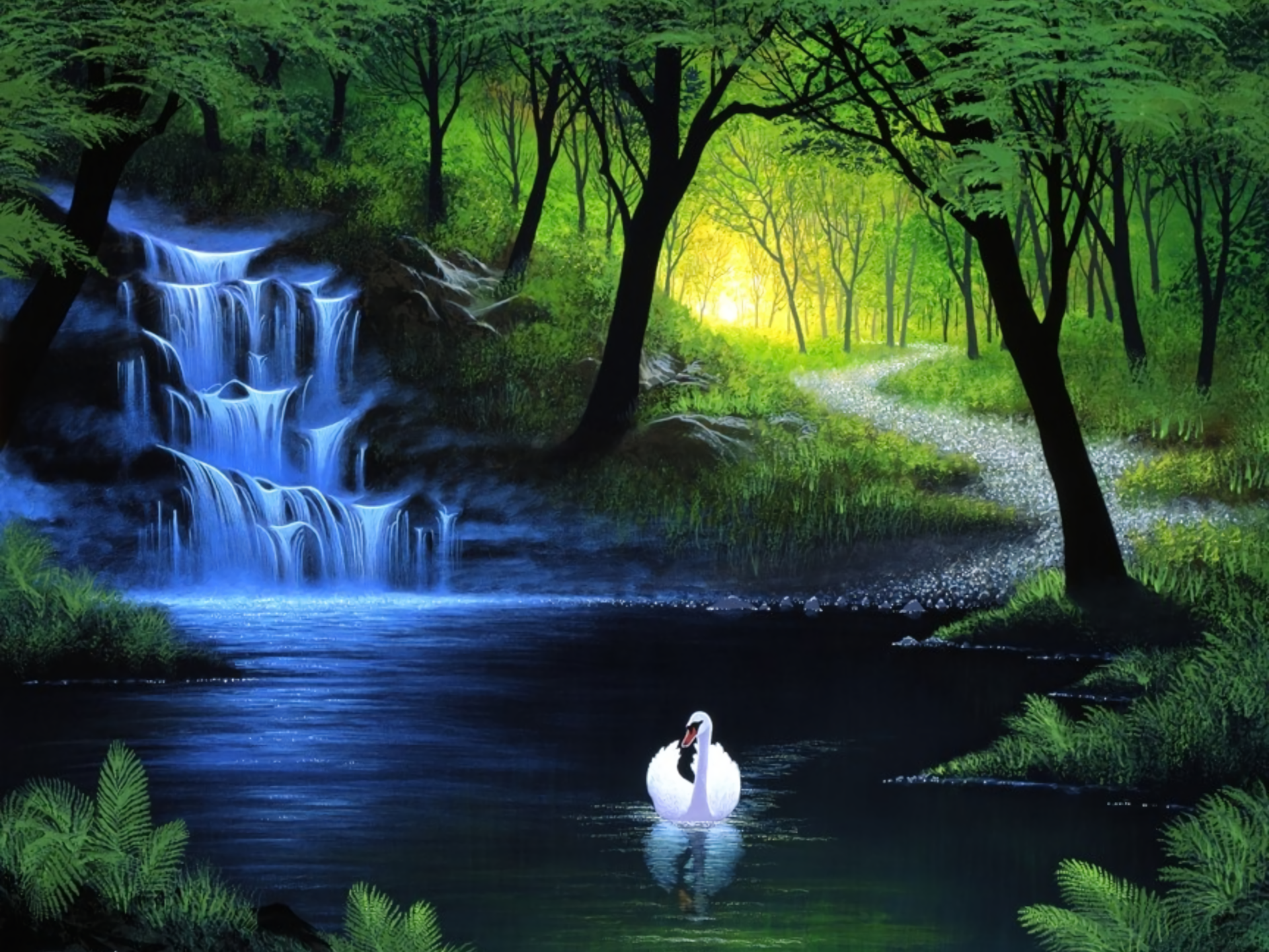 Swan Fantasy HD Wallpaper | Background Image | 1920x1441 | ID:765624