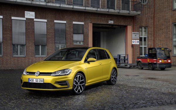 Vehicles Volkswagen Golf Volkswagen Yellow Car Car Compact Car HD Wallpaper | Background Image