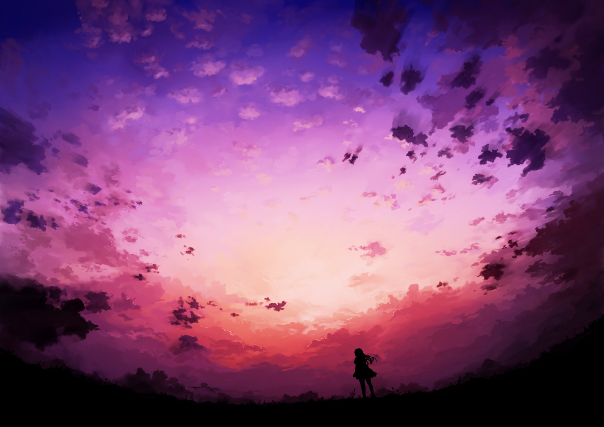 Download Cloud Anime Sky HD Wallpaper