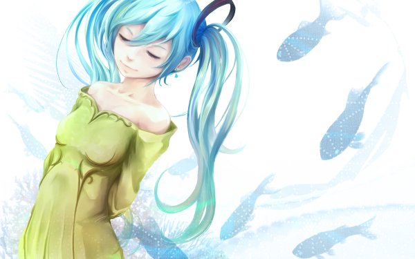 Anime Vocaloid Hatsune Miku HD Wallpaper | Background Image