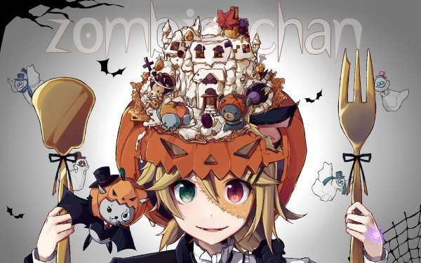 Anime Vocaloid Rin Kagamine Halloween HD Wallpaper | Background Image