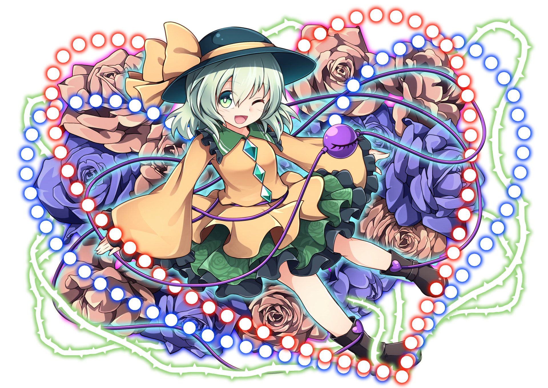 Download Koishi Komeiji Anime Touhou HD Wallpaper by 乃樹坂くしお