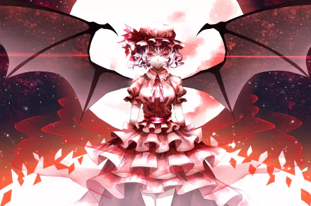 Remilia Scarlet Anime Touhou HD Desktop Wallpaper | Background Image