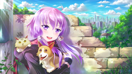 Yuzuki Yukari Anime Vocaloid HD Desktop Wallpaper | Background Image