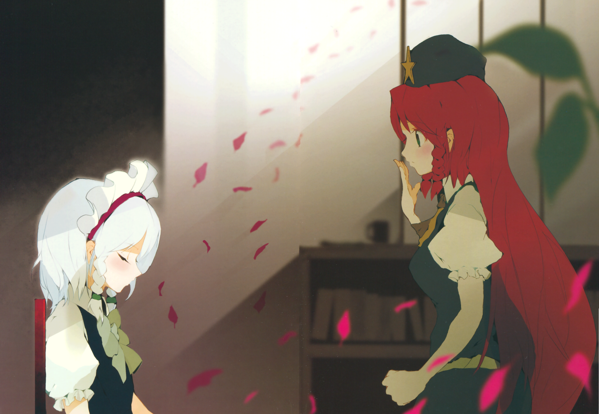 Download Sakuya Izayoi Hong Meiling Anime Touhou 8k Ultra HD Wallpaper