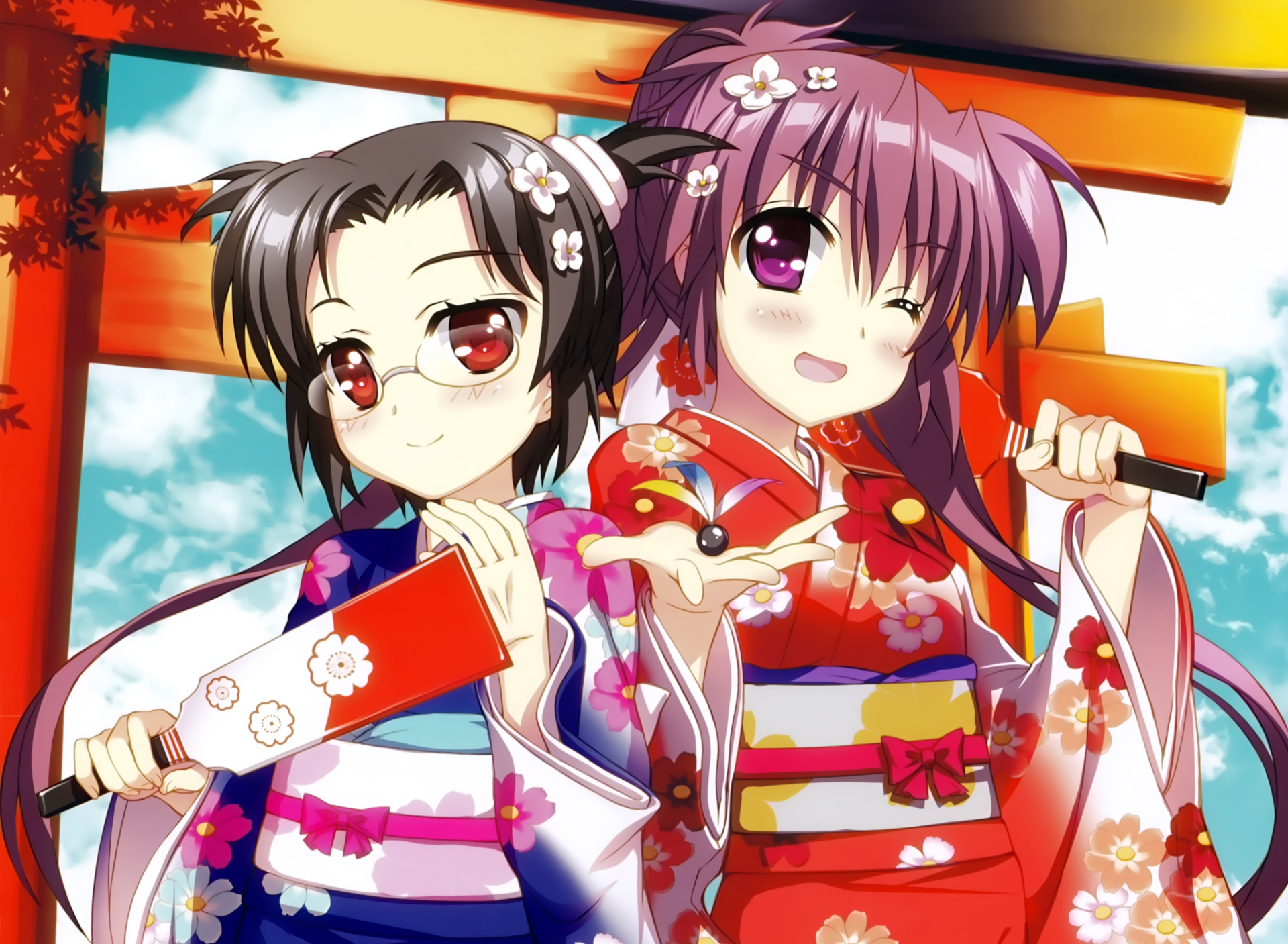 Download Anime Magical Girl Lyrical Nanoha 4k Ultra HD Wallpaper by Fujima Takuya