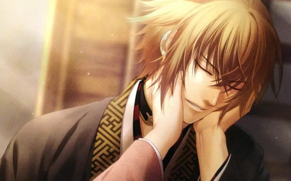 Otome Game Chikage Kazama Anime Hakuouki Shinsengumi Kitan HD Desktop Wallpaper | Background Image