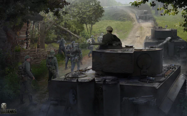 Tiger I soldier tank video game World of Tanks HD Desktop Wallpaper | Background Image