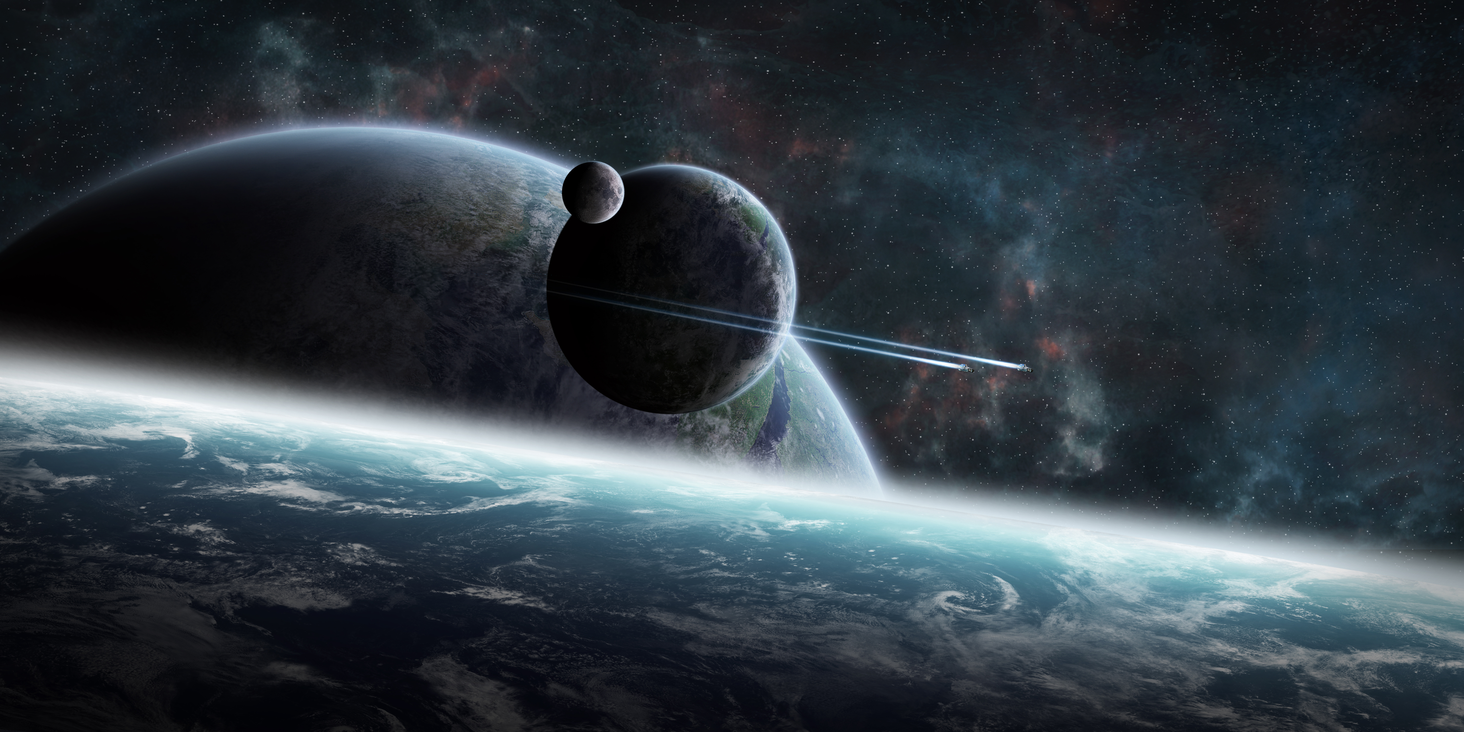 Download Sci Fi Planet Rise 4k Ultra Hd Wallpaper 3333