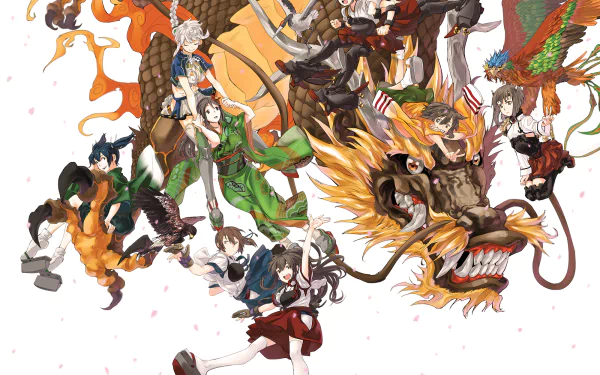 Kaga (Kancolle) Akagi (Kancolle) Zuikaku (Kancolle) Shoukaku (Kancolle) Amagi (Kancolle) Unryuu (Kancolle) Anime Kantai Collection HD Desktop Wallpaper | Background Image