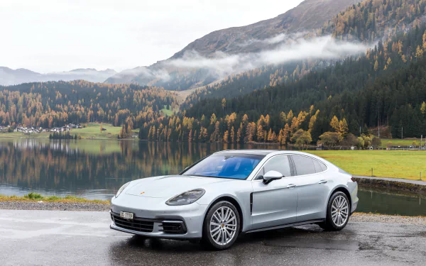 car silver car Porsche Porsche Panamera vehicle Porsche Panamera 4S HD Desktop Wallpaper | Background Image