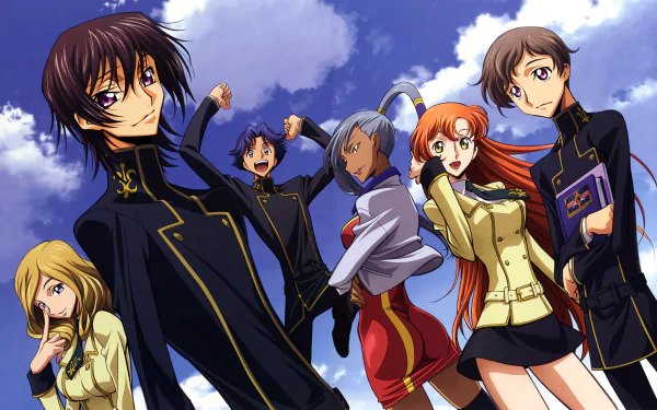 Rivalz Cardemonde Milly Ashford Villetta Nu Shirley Fenette Lelouch Lamperouge Rolo Lamperouge Anime Code Geass HD Desktop Wallpaper | Background Image