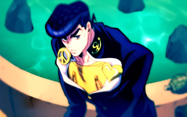Jojo's Bizarre Adventure: Diamond Is Unbreakable black hair Josuke Higashikata Anime Jojo's Bizarre Adventure HD Desktop Wallpaper | Background Image