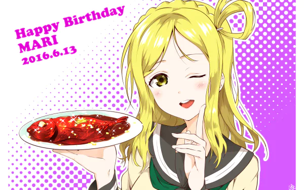 Mari Ohara Anime Love Live! Sunshine!! HD Desktop Wallpaper | Background Image