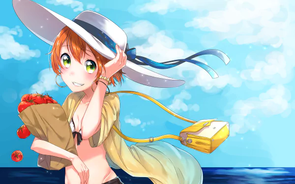 Rin Hoshizora Anime Love Live! HD Desktop Wallpaper | Background Image