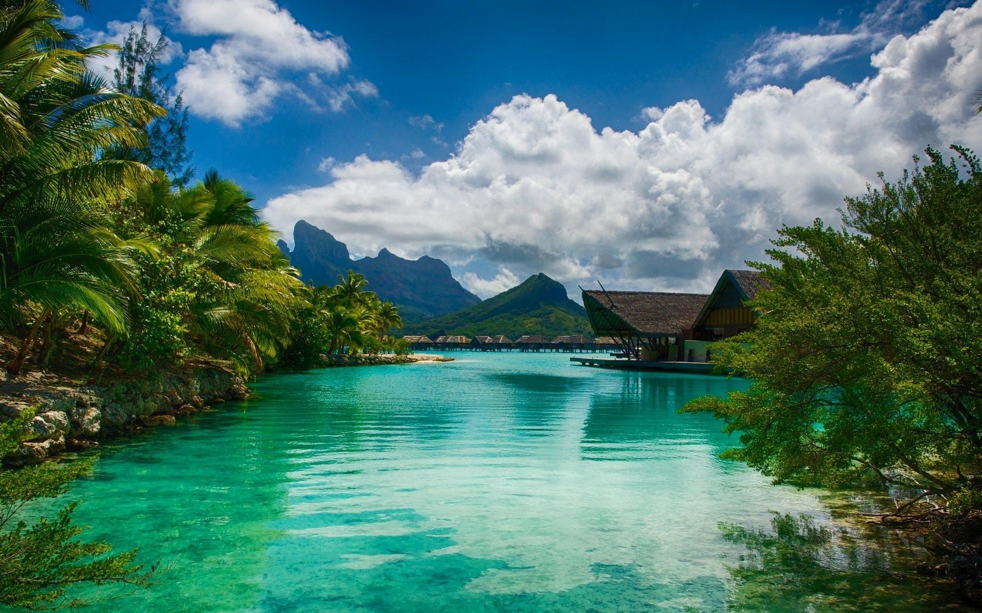 Tropical Resort HD Wallpaper | Background Image | 1920x1200