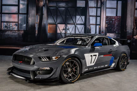 car black car coupé muscle car race car vehicle Ford Mustang GT4 HD Desktop Wallpaper | Background Image