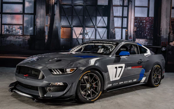 car black car coupé muscle car race car vehicle Ford Mustang GT4 HD Desktop Wallpaper | Background Image